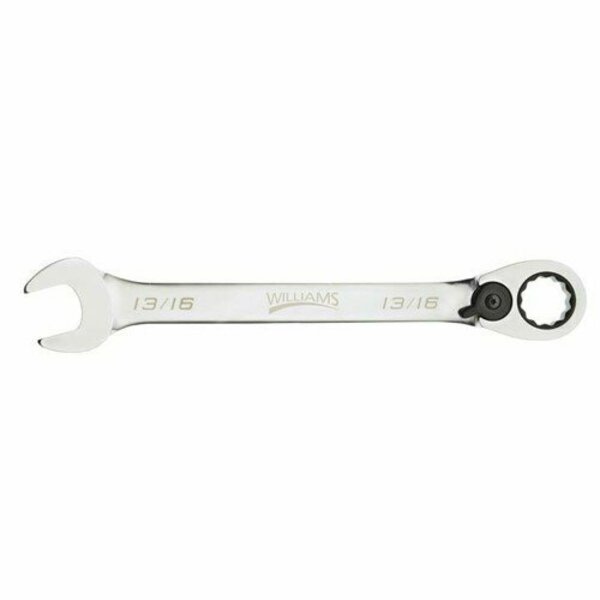 Williams Combination Wrench, 1/2 Inch Opening, Rounded, 7 Inch OAL JHW1216RC